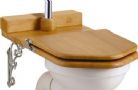 Burlington Deleted Products - Standard - Oak Throne Seat for Low Level WC