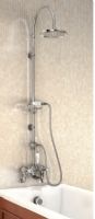 Burlington - Standard - Wall Mounted Showering Over a Bath - with 6 Shower Rose