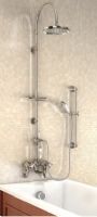 Burlington - Standard - Wall Mounted Showering Over a Bath - with 6 Shower Rose