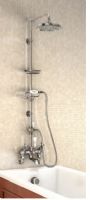 Burlington - Standard - Wall Mounted Showering Over a Bath - with 9 Shower Rose