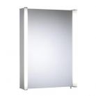 Tavistock - Idea - Single Door Illuminated Cabinet - Aluminium 507 x 706mm