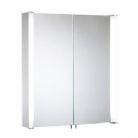 Tavistock - Idea - Double Door Illuminated Cabinet - Aluminium 610 x 706mm