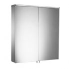 Tavistock - Dynamic - Double Door Illuminated Cabinet - Aluminium
