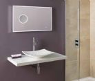 Eastbrook - Seville Tableau - 1000 vanity tableau inc wall bracket - High Gloss White