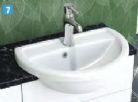 Lecico - Malaga - Short Projection Semi Recessed Basin by Claygate