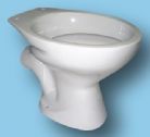  a Discontinued - Standard - Avocado WC TOILET PAN low level model -  Horizontal outlet pan ( no seat )