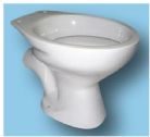  a Discontinued - Standard - Misty (Whisper) Grey WC TOILET PAN low level model -  Horizontal outlet pan