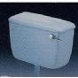  a Discontinued - Standard - Burgundy WC TOILET CISTERN low level model - Side entry inlet and overflow