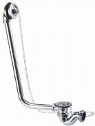 Burlington Deleted Products - Standard - Vertical bath overflow, plug & chain for external use for double ended bath